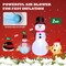 Costway 6 FT Tall Inflatable Snowman and Dog Set Christmas Decoration w/ LED Lights